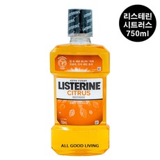 리스테린 시트러스 750ml 구강청결제 / 세균억제 오렌지향 입냄새제거 치석예방, 1개