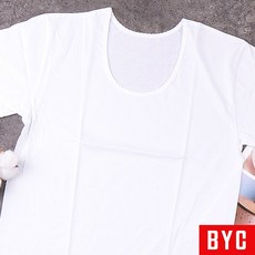 BYC 반팔런닝 순면 여성런닝 0552 반팔티 여성 빅사이즈 - byc여성반팔런닝