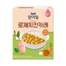 맘마밀 안심소스 로제치킨카레 2p, 160g, 1개 - 맘마밀덮밥소스