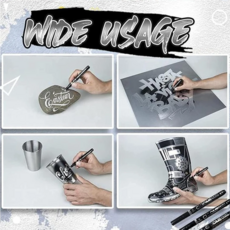 [브라운마켓] 마커 DIY 리폼 페인트 공예 크롬 예술 방수 반사 실버 골드 마카 펜, 3.0mm