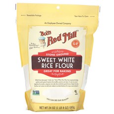Bobs Red Mill 스위트 백미 가루 680g(24oz) 1팩, 1개, 680g