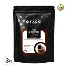 타코 리얼 쿠키앤크림 딜라이트 파우더, 1kg, 1개입, 12개