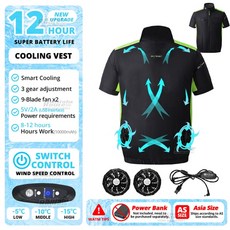 바이크가죽자켓 2023 여름 선풍기 조끼 남성 바이커 재킷 여성 캠핑 USB 충전 에어컨 의류 조끼 낚시용 냉