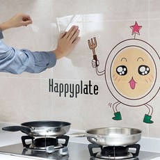 시우스토어 주방 기름때 필름 투명 시트지, 1개