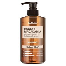 KUNDAL 昆黛爾 蜂蜜澳洲堅果香氛洗髮精 純淨皂香, 500ml, 1瓶