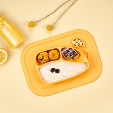 퍼기 흡착식판 유아동 아기 식판, 선택완료, 파스텔핑크