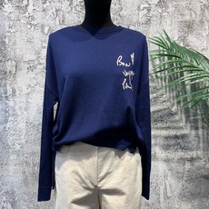 시슬리 레터링 자수 니트 SAKP09941