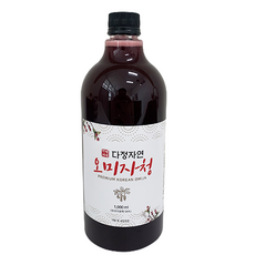 다정자연 프리미엄 오미자청 오미자차 1000mL, 1개, 1L