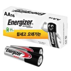 에너자이저 알카라인 파워 건전지 AA 16개 + 맥스 건전지 AA 2개, 18개입, 1개