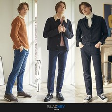 [K쇼핑]블라키 남성 더블 기모 테이퍼드 데님 3종