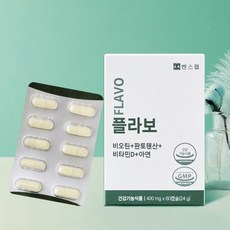 벤스랩 플라보 맥주효모 비오틴 영양제 머리카락 모발영양제 비오틴아연 60캡슐, 1개, 60정