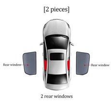 차량용햇빛가리개 BMW X1 U11 IX1 2023 2024 용 자동차 실드 전면 후면 앞 유리 블라인드 커튼 아기 좌석 창문 차양 바이저, 2개, 2) rear window 2pcs