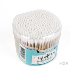 SH월드 원형면봉회오리형 솜면봉 유아면봉