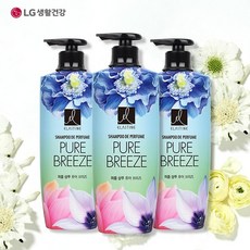 엘라스틴 퍼퓸 퓨어브리즈 샴푸, 600ml, 3개