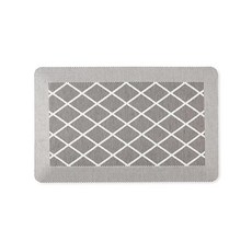 Martha Stewart Miles Modern Diamond 피로 방지 공기 주입 주방 매트 그레이 49.8cm x 81.3cm(19.5인치 x 32인치)