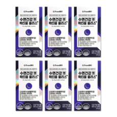 식약처인증 수면영양제 프롬바이오 수면건강 엔 락티움 플러스 800mg x 30정 유단백가수분해물 [유통기한 23-05-17], 30정 x 6박스