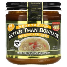 기타즉석식품 Better Than Bouillon 채식주의 치킨 베이스 없음 227g (8oz)