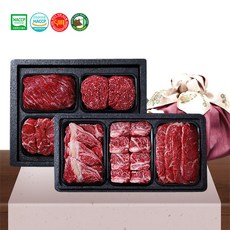 암소한우 1+등급 3구선물세트 찜갈비500g 1구 양지500g 1구 다짐육500g 1구, 1세트, 찜갈비양지다짐육 500g 3구