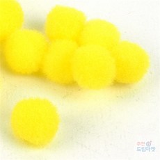 10MM 노란색 폼폼이 장식 볼 테두리 레이스