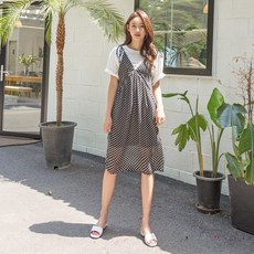 나인 도트 뷔스티에 레이어 원피스(OP-4486)