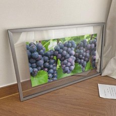 투명액자58CmX38Cm 주렁주렁맺힌포도, 실버그레이