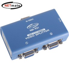 강원전자 넷메이트 NM-R21 VGA(RGB) 1:2 모니터 분배기(250MHz), 본상품선택, 1