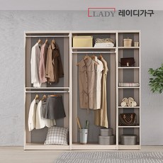 레이디가구 이안 드레스룸 일자형 2000, 크림아이보리