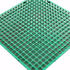  배수판 옥상 조경 정원 바닥용 마당 50X50 10개, 500x500x30 녹색 10개 