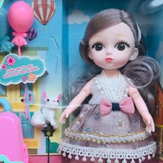 [mRluv] 20cm 인형옷 솜인형 레이스 베이지룩 4종 세트 상품 이미지