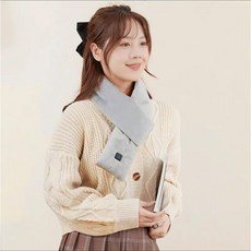 해피바이 방한 USB 발열목도리 스마트 남녀공용 전기머플러 전용 보조배터리 포함