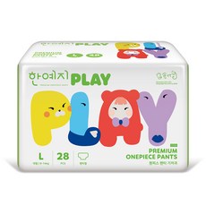 한예지 PLAY 기저귀 대형 28입, 1매