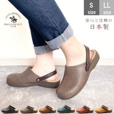 [일본 샌들] SANTA BARBARA POLO&RACQUET / 사보 여성 샌들 / 츠카케 레이디스 / 신발 경량 웨지 로우힐 im6880