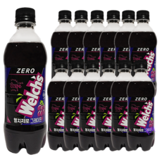 웰치스 제로 포도 500ml 12개