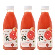 빙그레 따옴주스 자몽 730ml x 3개