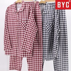 BYC 남성 여성 60수 순면 커플 잠옷