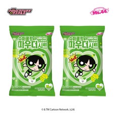미스사사 파워퍼프걸에디션 슈퍼 쿨링 파우더시트 레몬그라스 2개, 87g
