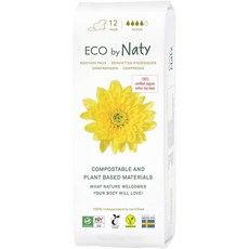 ECO BY NATY 에코바이네띠 생리대 날개 12개입 5팩, 5개