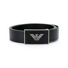 Emporio Armani(엠프리오 아르마니) 메탈릭 로고 벨트