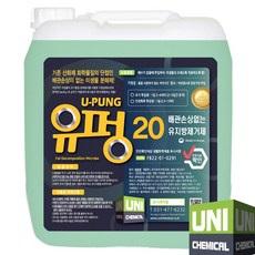 유지방분해제 4L 8L 10L 20L 유펑 유분용해제 유지방제거제 배수구 배수관 하수구 클리너 세정제 업소기름막힘해결, 1개