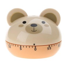 주방 타이머 회전 기계식 귀여운 수명, 1개