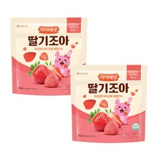 아이배냇 순 과일칩 딸기 조아 2개, 24g, 1세트