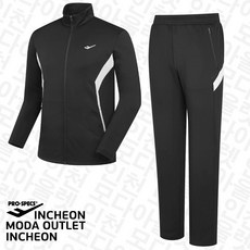 프로스펙스남자 블랙 봄가을 소프트 트레이닝복 상하 세트 운동복 츄리닝 바지 PW3MN22S133+142851153