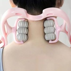 승모근마사지기 6롤러로 시원하게 목마사지 목안마기, 1개