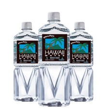 하와이워터 수입생수 초순수 화산섬 분순물없는 깨끗한 물맛 HAWAII WATER 1LX12(PET) 맛있는생수, 1L, 12개