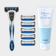 이노쉐이브 커빙5 면도기세트 (커빙5 핸들+5중날 6개+올인원 클렌징폼&쉐이빙), 1개