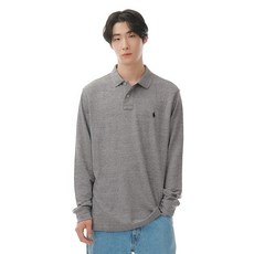 폴로 랄프로렌 POLO RALPH LAUREN 23%추가적립 커스텀 슬림 핏 롱 슬리브 폴로 그레이 체육대회 반티 단체티