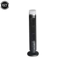 수직 전기 팬 데스크탑 타워 3W 공기 냉각기 블레이드리스 조명 USB 플러그인 또는 배터리 전원 여행, 한개옵션1, Black