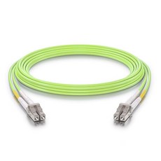 10Gtek 섬유 패치 케이블 - 10Gb/기가비트 멀티 모드 점퍼 듀플렉스 50/125μm LSZH 광섬유 코드 SFP 트랜시버용 그린 1m(3.3피트) 4팩, 7m, 1, MMF OM5, LC-LC, 듀플렉스