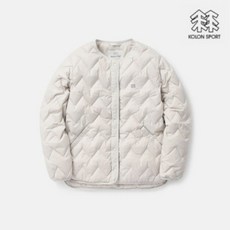 코오롱스포츠 여성 가디건형 다운 자켓 솟솟 TVJDW23912CRE