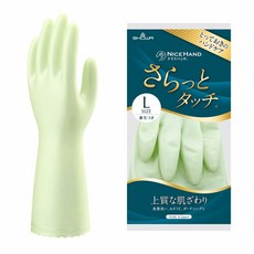 쇼와 글로브 (Showaglove) 나이스 핸드 깔끔한 터치 L 사이즈 펄 그린 1쌍 ショーワグローブ(Showaglove) ナイスハンド さらっとタッチ Lサイズ パールグリーン 1双